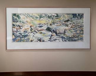 Large Original Watercolor by Gary Buhler - approx. 50” x 20”
Bid #6