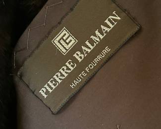 Vintage Balmain Fur Coat