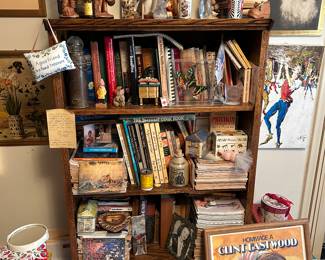 Cookbooks/ figurines/ Art