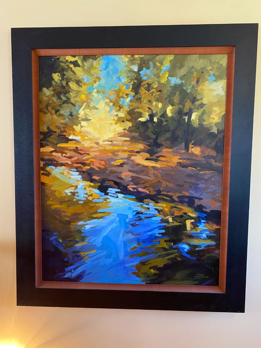 Large and beautiful oil on canvas by Cally Krallman