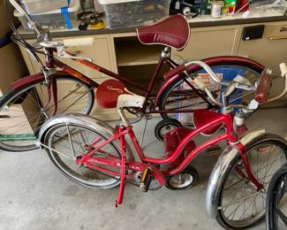 Pair of vintage bikes