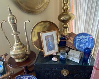 Some of the brass Asian inspired items