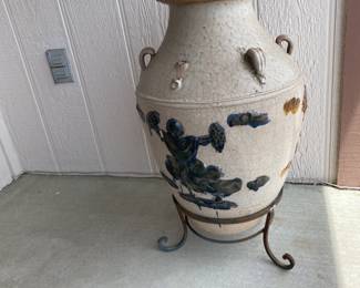 Large outdoor urn.