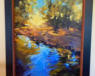 Large and beautiful oil on canvas by Cally Krallman