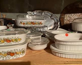 A sample of the Corning Ware available.