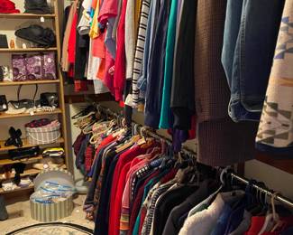 More rods full of quality clothing.