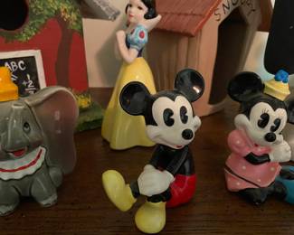 Disney figurines.