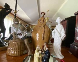 Mud men and Asian figurines