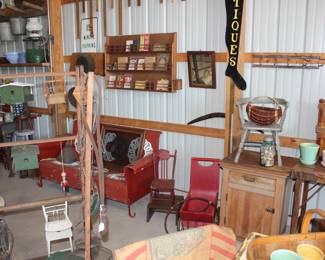 Glider swing seat re-purposed as a porch swing.