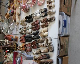 Vintage small shoe collection.