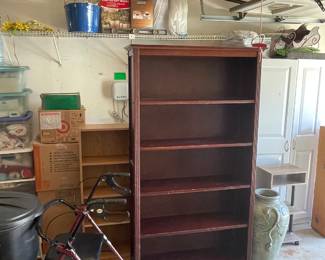 various size book shelves