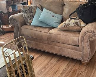 micro fiber love seat and sofa like new