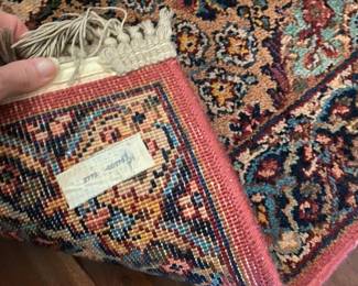 #37 - $80 - Rug carpet wool 36x6' with fringes 