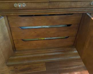 #38 - $1,100 - Henrendon display cabinet / bookcase 6'Wx87Hx19D