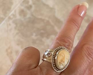 $50 - Ivory ring from Alaska not sterling 