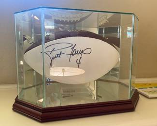 #10 - $150 - Brett Favre signed football ball