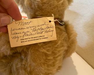 #81 - $60 - Vintage Stieff Bear made in Germany c.1960's unsigned 
