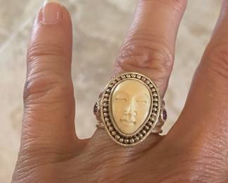 $50 - Ivory ring from Alaska not sterling 