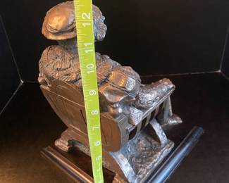 #73 - $150 - Henry the XVIII - bronze cast figure on throne 12"H From Buckingham Palace gift shop. 