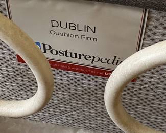 #77 - $400  Queen iron bed frame bed frame - Mattress on photo is NOT included. 