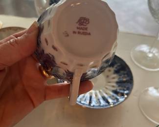 $70 - Made in Russia 3 pieces tea set 