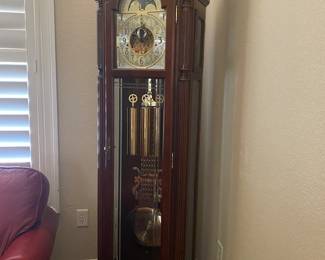 #32 - $450 Sligh grandfather clock US made 24Wx7'Tx14D