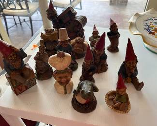 $160 - Set of 16 wood Gnomes