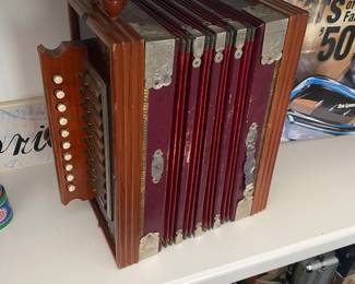 #20 - $95 Antique Eagle Accordeon made in Germany 