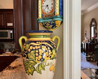 Clock Italy $36 - Vase italy $36 