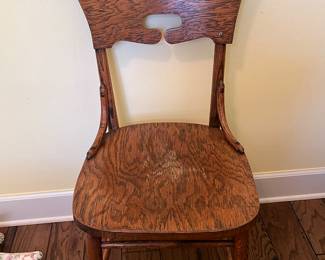 $60 wooden chair 17W x 17D x 38H
