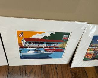 Larry Paulsen - print of the oyster barn, pensacola. 