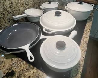 Le Creuset pots and pans individually priced