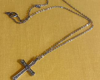 $20 - sterling cross on chain.