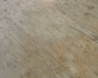 $195 oval marble top table 39W x 24D x 30H