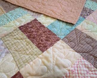 $20 reversible throw quilt