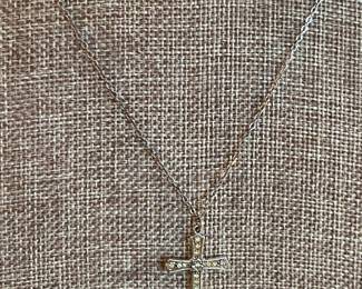 $20 - sterling cross on chain.