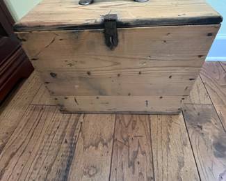 $60 Wooden chest 18W x 9D x 14H