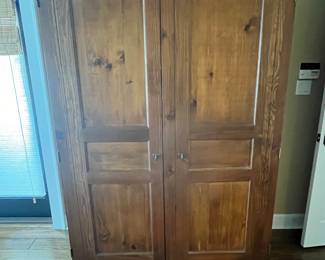 $400 Southern furniture wooden media center 49W x 22D x 81T