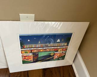 Larry Paulsen - print of the grafiti bridge pensacola. 