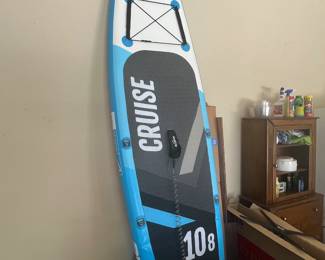 $175 Bluefin cruise inflatable paddle board 12 ft long with paddle and inflator 