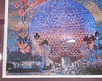 $30 Epcot Spaceship Earth Icon of the Celebration photomosaics by Robert Silvers October 1999