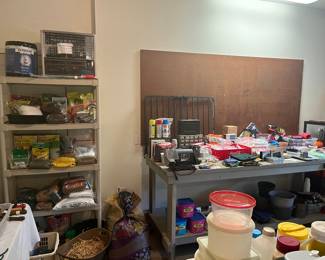 Over View Of Work Bench - And Grinder