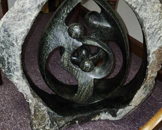 sculpture shona soapstone family