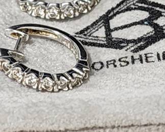 Borsheim 14k 14 diamond earrings