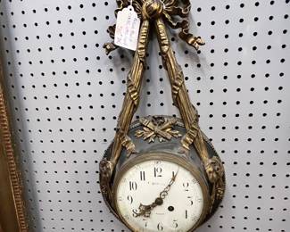 Antique French Cartel Clock $350