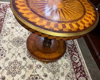 Outstanding Theodore Alexander Inlaid Center Table $550