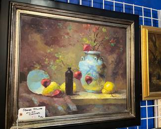 Oil on Canvas Still Life $75