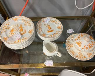 Misc. Pieces of Longchamps "Oleary" Hand Painted China.