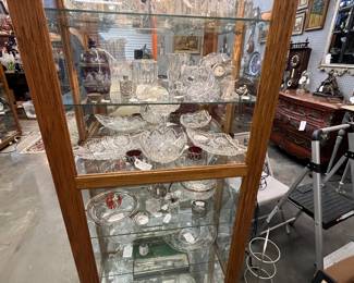 Tons of Cut Glass and Signed Glass Items