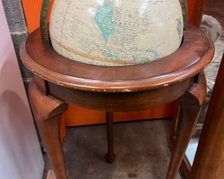 Vintage Globe on a Stand $60